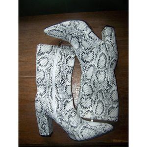 Shein Boots Reptile Print Size 9 Eur 40 High Heel